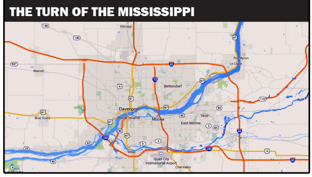 Mississippi River map